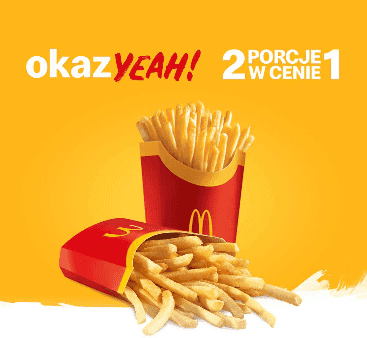 Kupon McDonald's - 2 x Duże frytki w cenie 1
