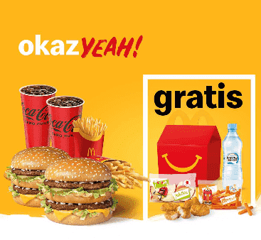 Kupon McDonald's - Kup 2 x McZestaw Powiększony Big Mac®, Happy Meal® Gratis
