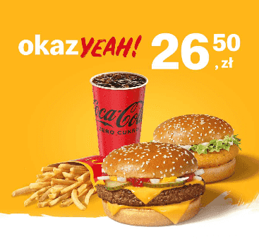 Kupon McDonald's - McZestaw Powiększony McRoyal® + McChicken®