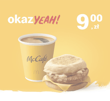 Kupon McDonald's - McMuffin® Farmerski + średnia kawa czarna lub z mlekiem