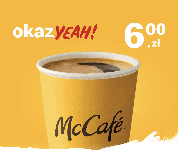 Kupon McDonald's - Duża kawa czarna albo z mlekiem