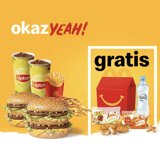 Kupon McDonald's - Kup 2 x McZestaw Powiększony Big Mac®, Happy Meal® Gratis