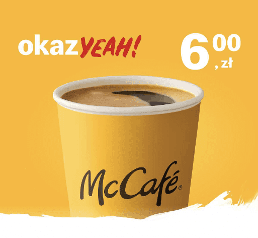 Kupon McDonald's - Duża kawa czarna albo z mlekiem
