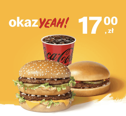 Kupon McDonald's - Big Mac® + Hamburger + mały napój