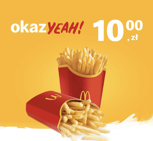 Kupon McDonald's - 2 x Średnie frytki