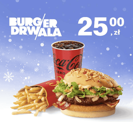 Kupon McDonald's - McZestaw Burger Drwala z Grillowaną Cebulą