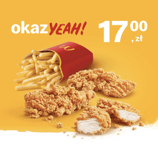 Kupon McDonald's - Supreme Crispy Chicken Tenders 3 szt. + Średnie frytki