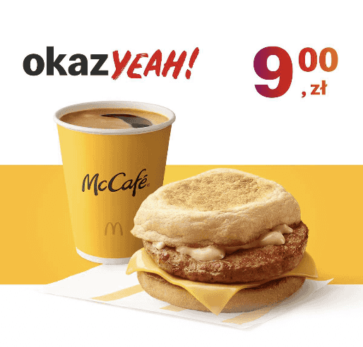 Kupon McDonald's - McMuffin® Farmerski + średnia kawa czarna lub z mlekiem