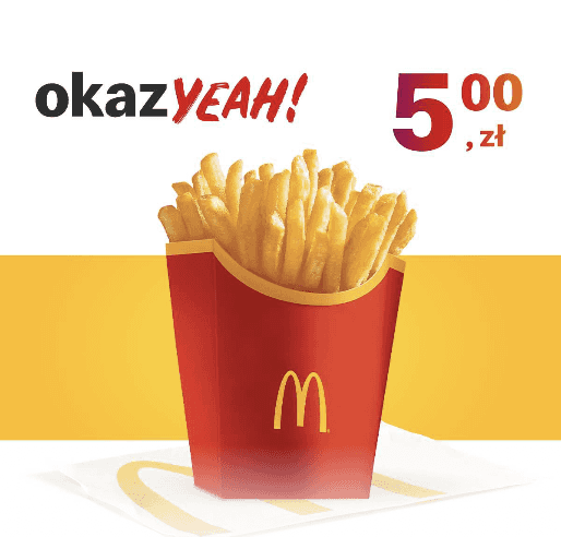 Kupon McDonald's - Średnie frytki
