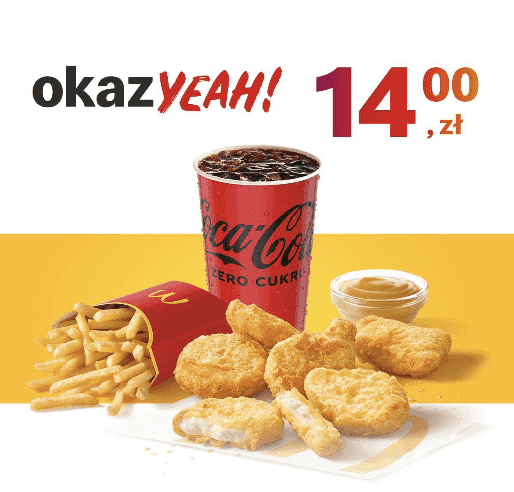 Kupon McDonald's - McZestaw Kurczak McNuggets® 6 szt.