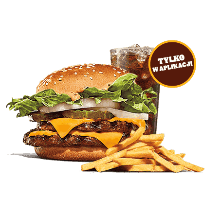 Kupon Burger King - 2 | Big King + Małe Frytki + Napój 0,35l