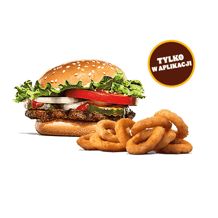 Kupon Burger King - 6 | Whopper Junior + 9 szt. Onion Rings