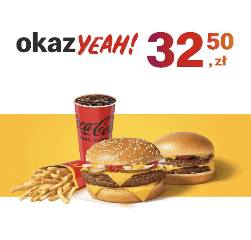 Kupon McDonald's - McZestaw Powiększony McRoyal® + McDouble®