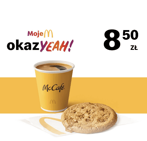 Kupon McDonald's - Ciacho Słony Karmel + mała kawa czarna lub z mlekiem